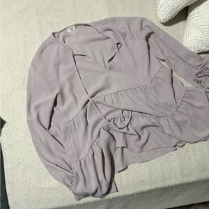 Lavender Crepe Wilfred Top